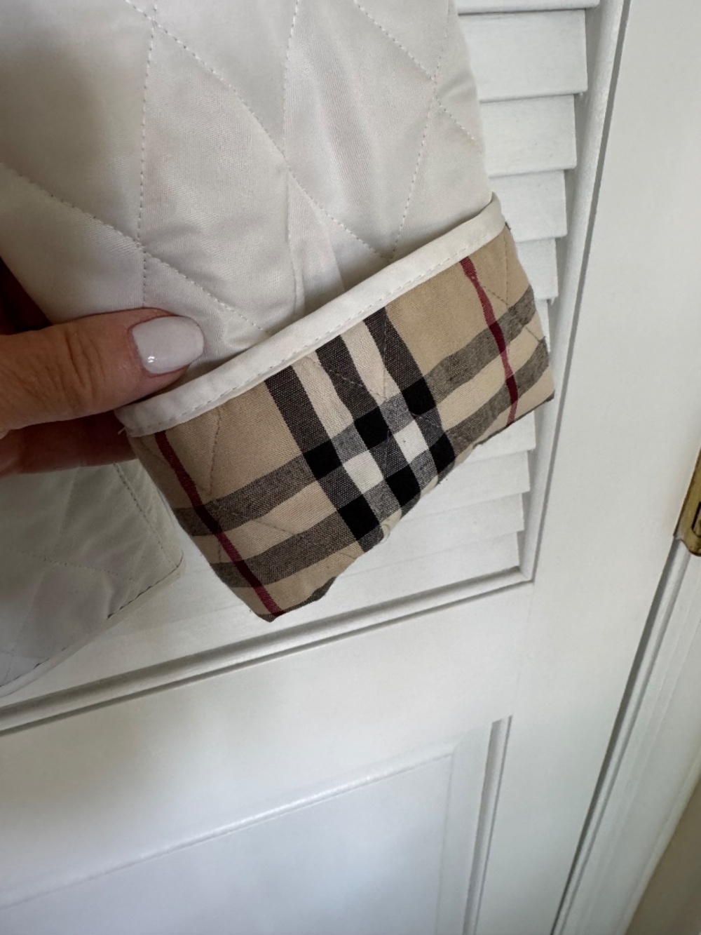 Authentic Burberry quilted coat- signature nova check lined jacket- Size M - Picture 7 of 11